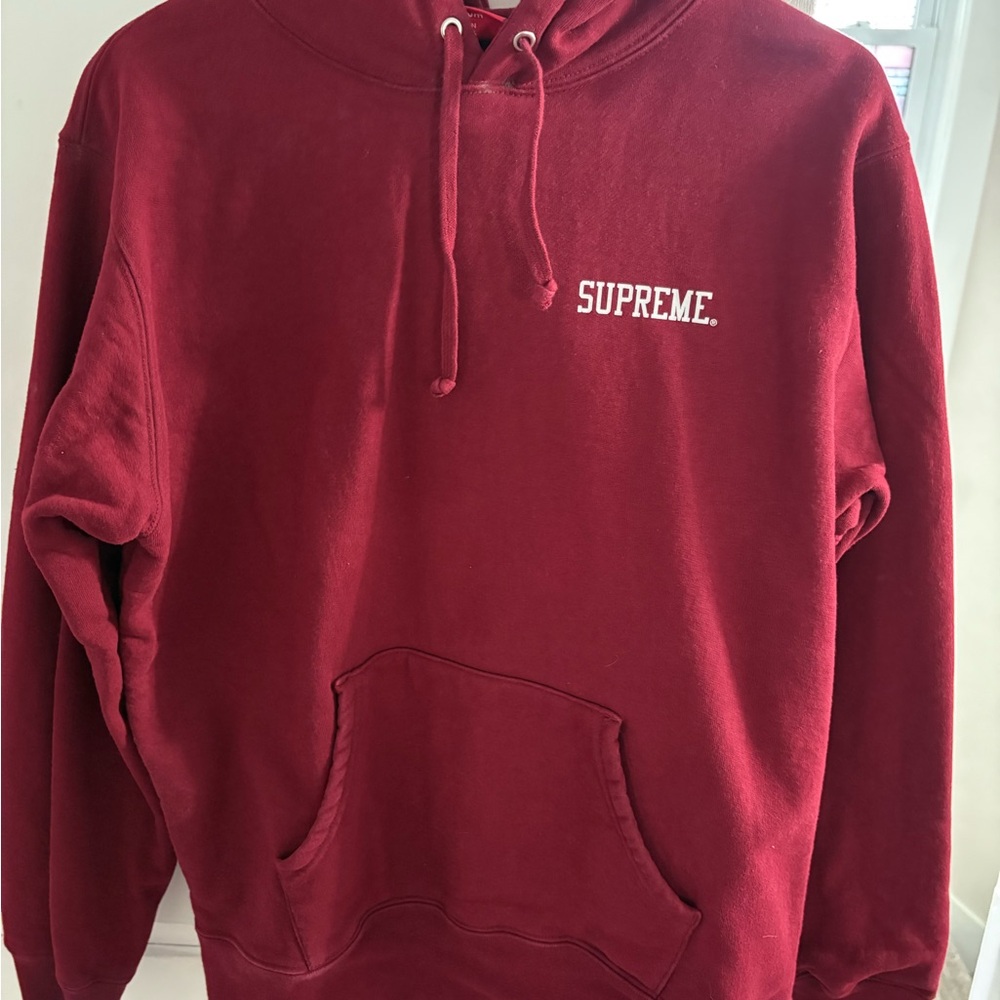 Supreme Red Sweatshirt Hoodie Classic Style